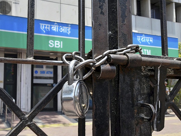 Bank strike in Bhopal