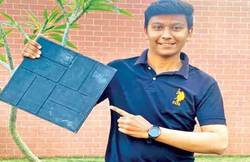 આઇડિયા: પ્લાસ્ટિક-સોલિડ વેસ્ટમાંથી વિદ્યાર્થીએ પેવર બ્લોકનું કર્યું નિર્માણ