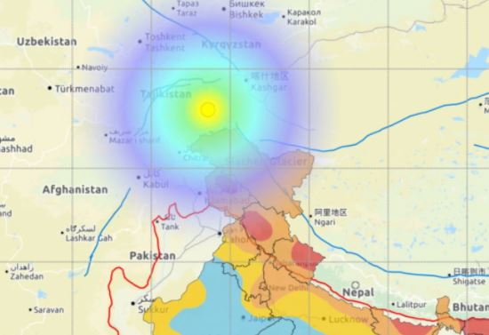 તજાકિસ્તાનમાં 6.3ની તીવ્રતાના ભૂકંપથી દિલ્હી સહિત ઉત્તર ભારત થરથર્યું