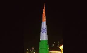 વિશ્વની સૌથી ઊંચી ઈમારત બુર્જ ખલિફાને તિરંગાથી રોશન કરાઈ  – યુએઈએ ભારત પ્રત્યે પ્રેમ વ્યક્ત કરતા ‘મજબૂત’ રહેવાનો સંદેશ પાઠવ્યો