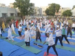 Yoga on Independence Day in Bhavnagar
