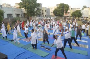 Yoga on Independence Day in Bhavnagar