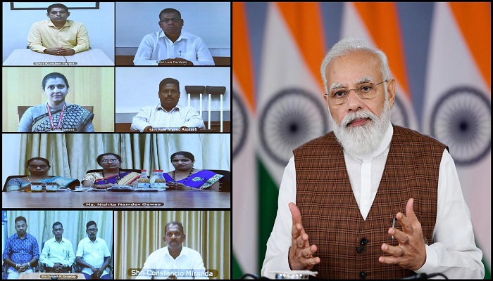 આત્મનિર્ભર ભારત સ્વયંપૂર્ણ ગોવા કાર્યક્રમઃ PM મોદીએ લાભાર્થીઓ સાથે કરી વાત