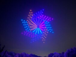 drone light show at gandhinagar-1