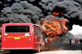 surat fire brts bus