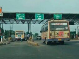 gujarat st bus,toll plaza