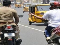 policeman driving without helmet (2)