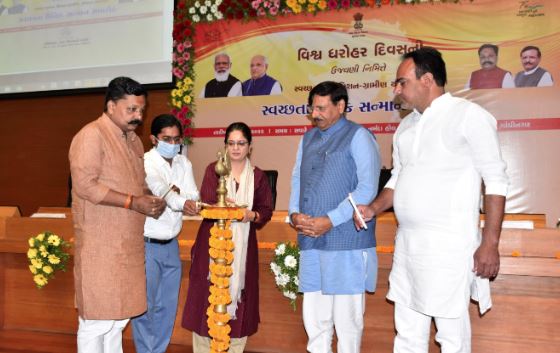 સ્વચ્છ રાષ્ટ્રની શરૂઆત સ્વચ્છ આંગણાથી જ થાયઃ ગ્રામ વિકાસ મંત્રી અર્જુનસિંહ ચૌહાણ