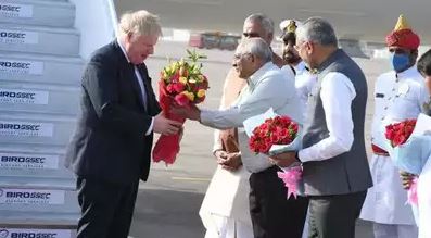 અમદાવાદઃ બ્રિટનના PM બોરિસ જોનસન ગુજરાતની મુલાકાતે, ભવ્ય સ્વાગત કરાયું