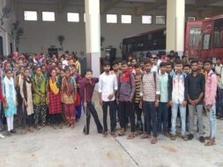 bhavnagar students st bus