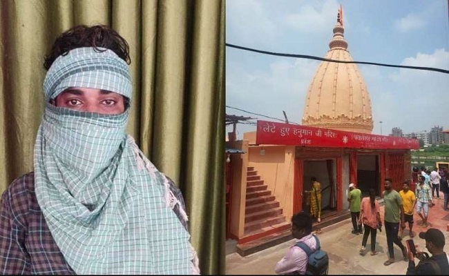 લખનૌઃ સુપ્રસિદ્ધ લેટે હનુમાનજી મંદિરમાં વિધર્મીએ પ્રવેશીને મૂર્તિને ખંડિત કરી