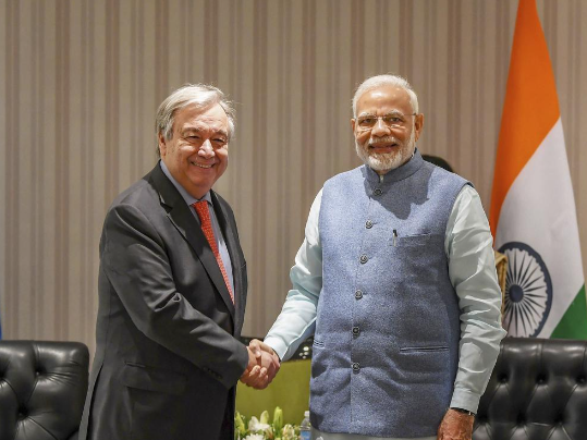 UN મહાસચિવને મળ્યા PM મોદી – બન્ને નેતાઓએ કેવડિયા ખાતે ‘મિશન લાઈફ અભિયાન’નો આરંભ કરાવ્યો