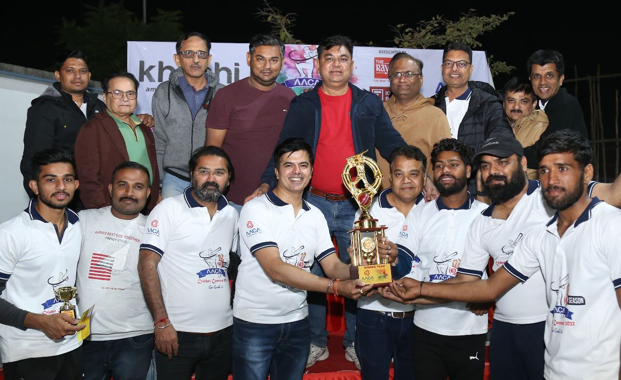અમદાવાદ ખાતે AACA દ્રારા ક્રિકેટ કાર્નિવલ 2022નું આયોજન રહ્યું સફળ – 14 ટીમોએ લીધો ભાગ,”એવરગ્રીન મીડીયા”ની ટીમ બની વિજેતા