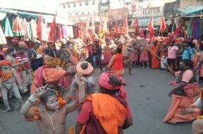 ambaji akhada sadhu rally