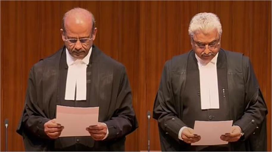 CJI ડીવાય ચંદ્રચુડે સુપ્રીમ કોર્ટના બે નવા જજોને શપથ લેવડાવ્યા, કુલ જજોની સંખ્યા વધીને થઈ આટલી