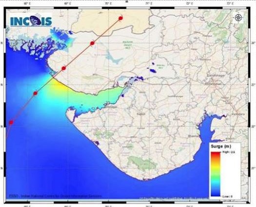 જખૌ પોર્ટ નજીક ગુરુવારે સાંજ 5 વાગ્યાની આસપાસ ટકરાવાની શકયતા