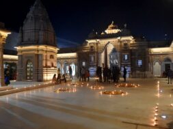 A view of the Kashi Vishwanath Dham ahead of its inauguration by Prime Minister Narendra Modi,