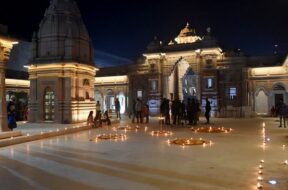 A view of the Kashi Vishwanath Dham ahead of its inauguration by Prime Minister Narendra Modi,