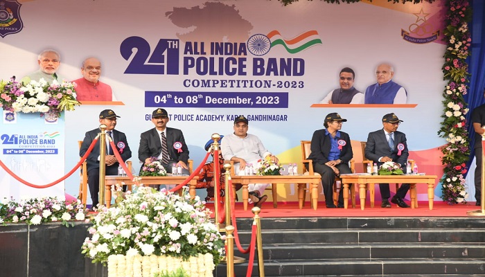 અખિલ ભારતીય પોલીસ બેન્ડ કોમ્પિટેશનનો પ્રારંભ, વિવિધ રાજ્યોના 1200થી વધુ સ્પર્ધકો જોડાયા