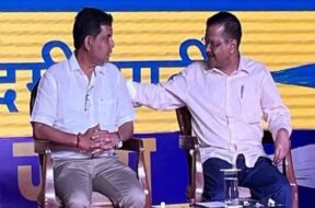 aap goa chief+kejriwal