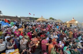 somnath, triveni sangam aarati