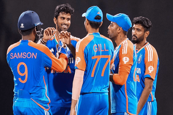 ભારતે ત્રણ T20 મેચોની શ્રેણીની ત્રીજી અને છેલ્લી રોમાંચક મેચ સુપર ઓવરમાં જીતી