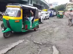 Potholes on the road, Surat