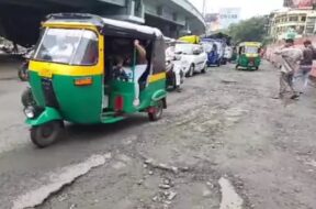 Potholes on the road, Surat