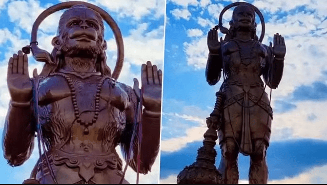 અમેરિકાઃ ટેક્સાસમાં ભગવાન હનુમાનની 90 ફૂટ ઊંચી પ્રતિમાની સ્થાપના