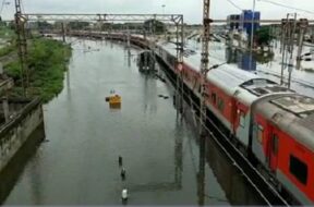 train, rain