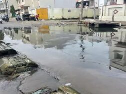Rajkot , waterlogged roads