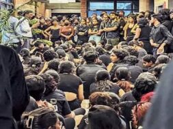 NID , Students protest