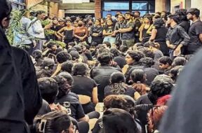 NID , Students protest