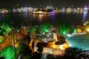 kankariya lake, lighting