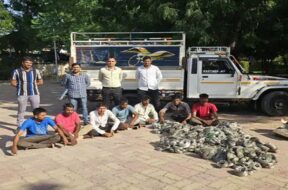 patan, gang caught, stealing wires