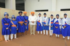 C M Bhupendra patel in gurudwara
