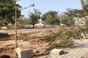 Gandhainagar, iconic road vandalism