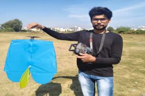 Made a remote flying kite