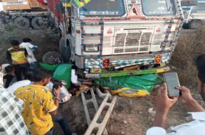 Accident, rajkot highway