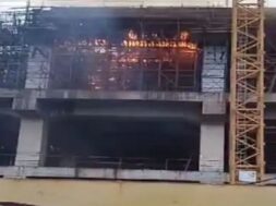 Fire, sabarmati railway station
