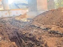 Gandhinagar, metro and drainage work