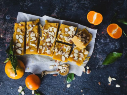 orange barfi