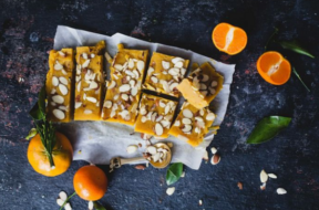 orange barfi