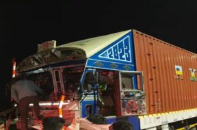 Accident, himatnagar highway