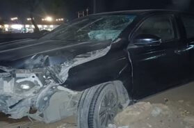 Accident, tapovan circle-1