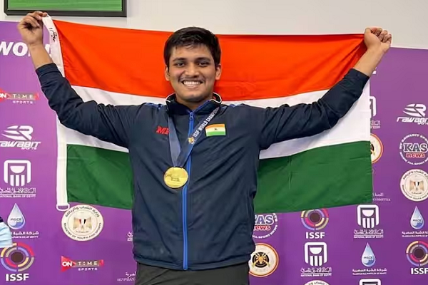 ISSF વિશ્વકપ: ભારતીય નિશાનેબાજ રુદ્રાંશ પાટીલે ગોલ્ડ જીત્યો