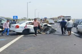 Accident, bhavnagar highway