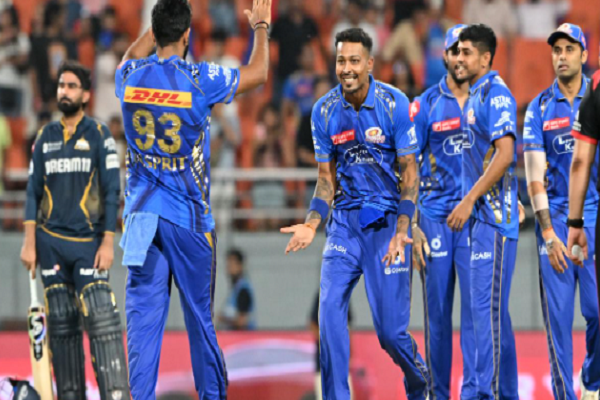 IPL: ગુજરાત ટાઈટન્સ ફાઈનલની રેસમાંથી બહાર, મુંબઈની 20 રને જીત