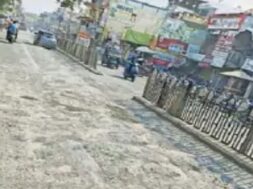 palitana, dilapidated condition of the road