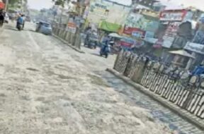 palitana, dilapidated condition of the road